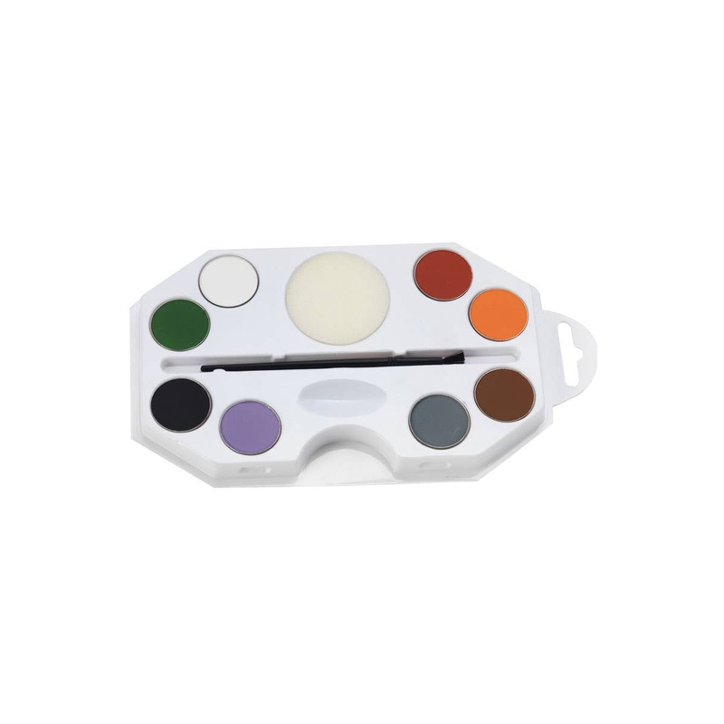 Aqua Based 8 Colour Halloween Face Paint Palette
