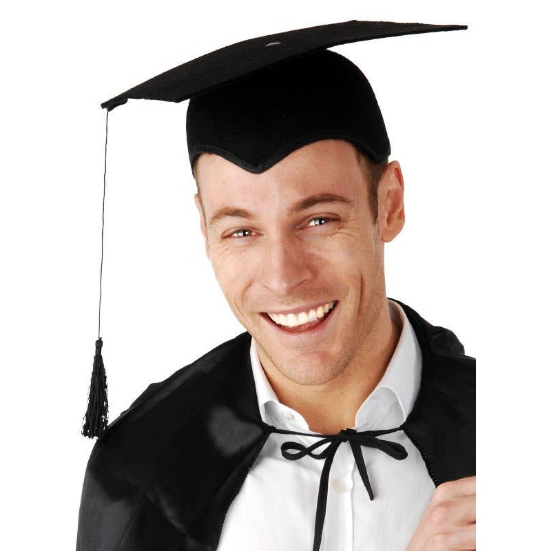 Graduation Mortar Board Black Hat