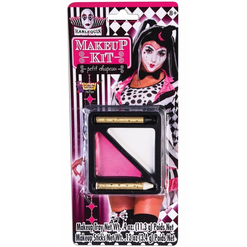 Grease Paint Pink and White Costume Makeup Kit