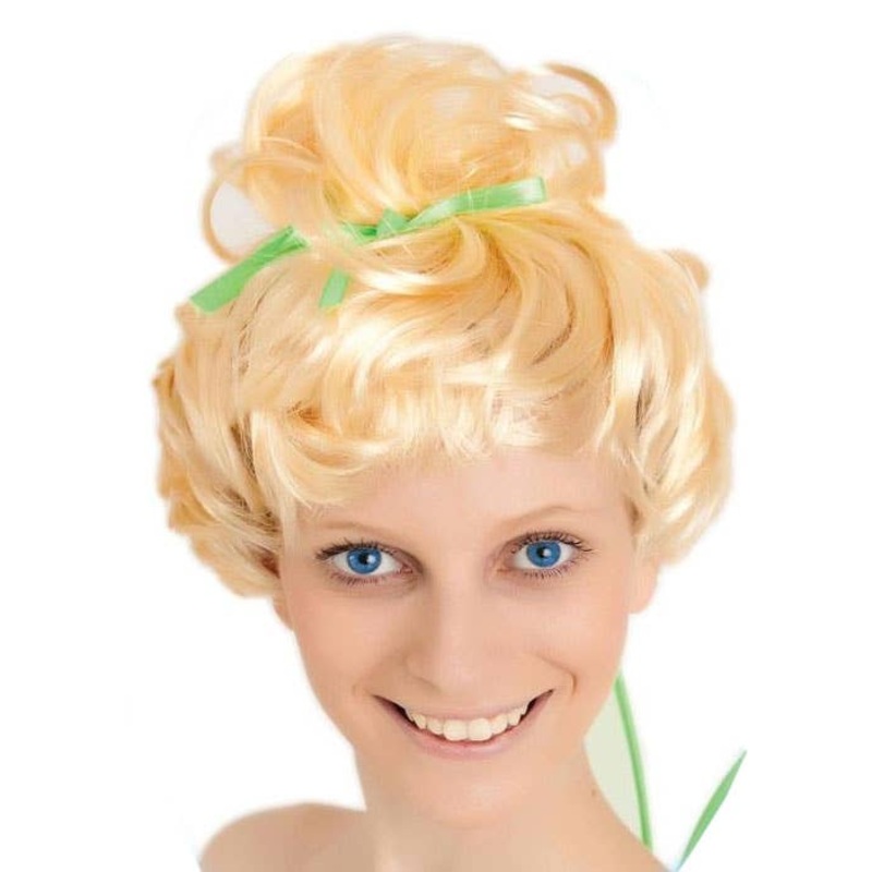 Green Fairy Womens Blonde Costume Wig