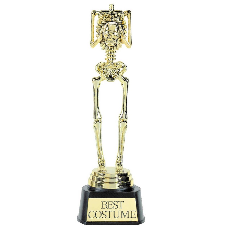 Best Costume Golden Skeleton Trophy