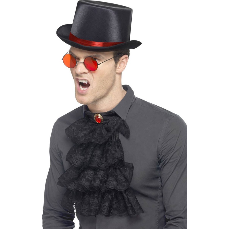 Gothic Vampire Top Hat and Glasses Accessory Set
