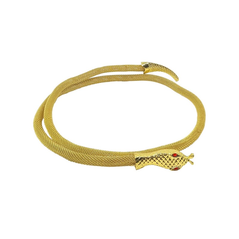 Wrap Around Gold Snake Egyptian Queen Costume Necklace