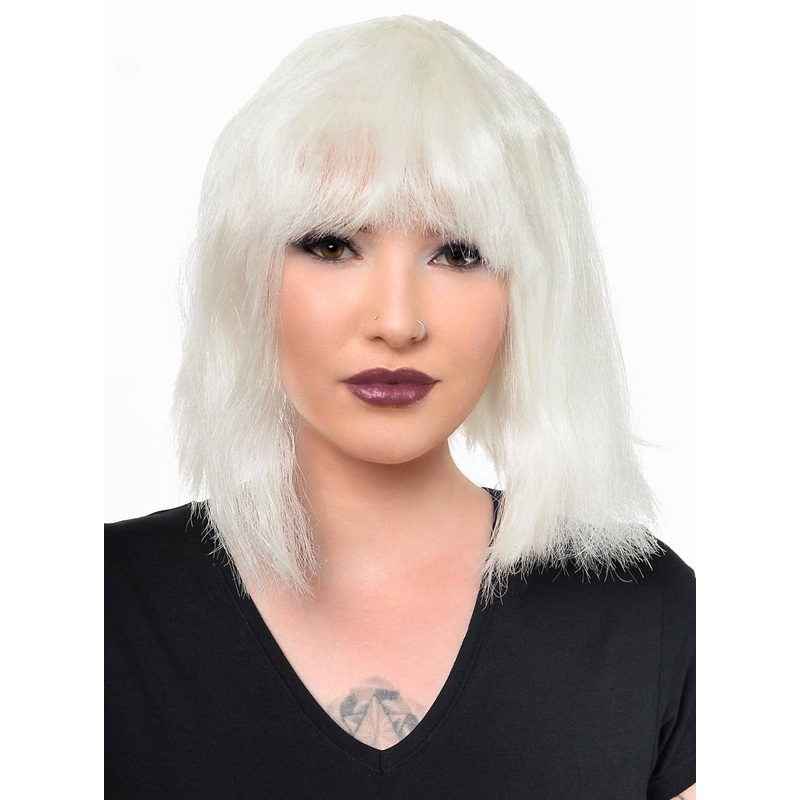 Economy Short Glow in the Dark Womens Bob Costume Wig