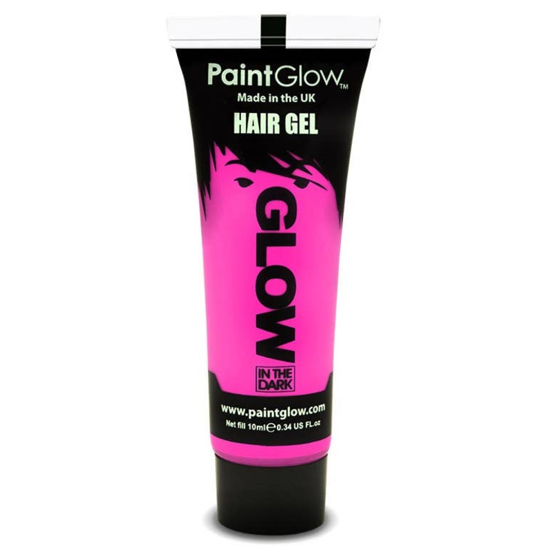 Glow in the Dark Hair Gel – Pink