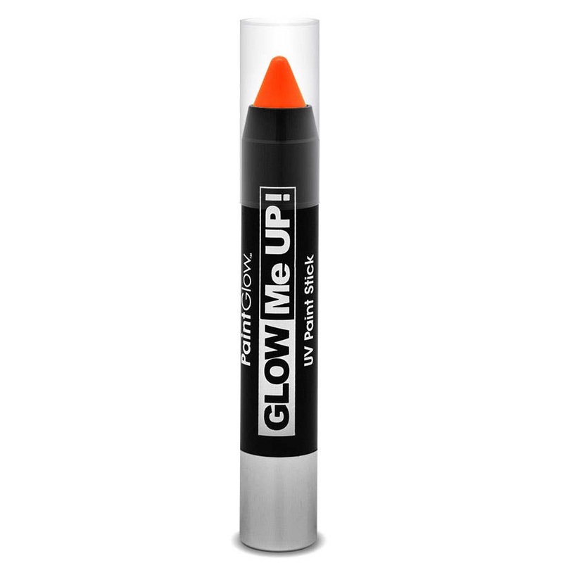 Glow Me Up UV Reactive Paint Stick – Neon Orange