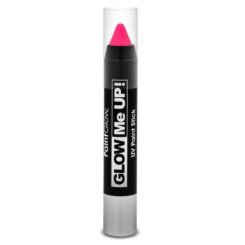 Glow Me Up UV Reactive Paint Stick – Neon Pink