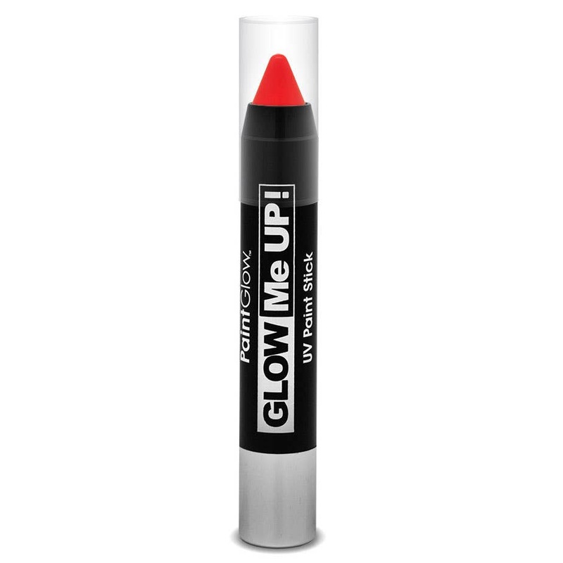 Glow Me Up UV Reactive Paint Stick – Neon Red