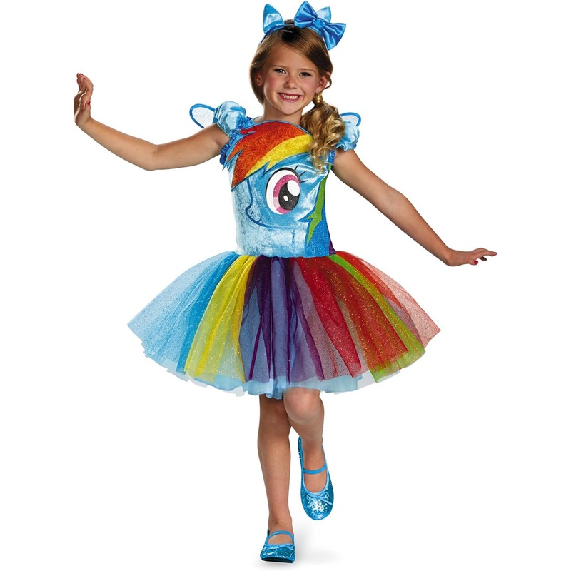 Prestige Rainbow Dash Girls My Little Pony Costume Small