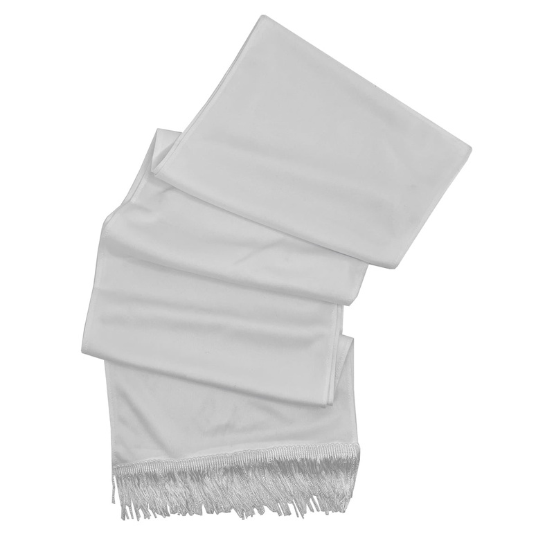 1920s White Gangster Costume Scarf