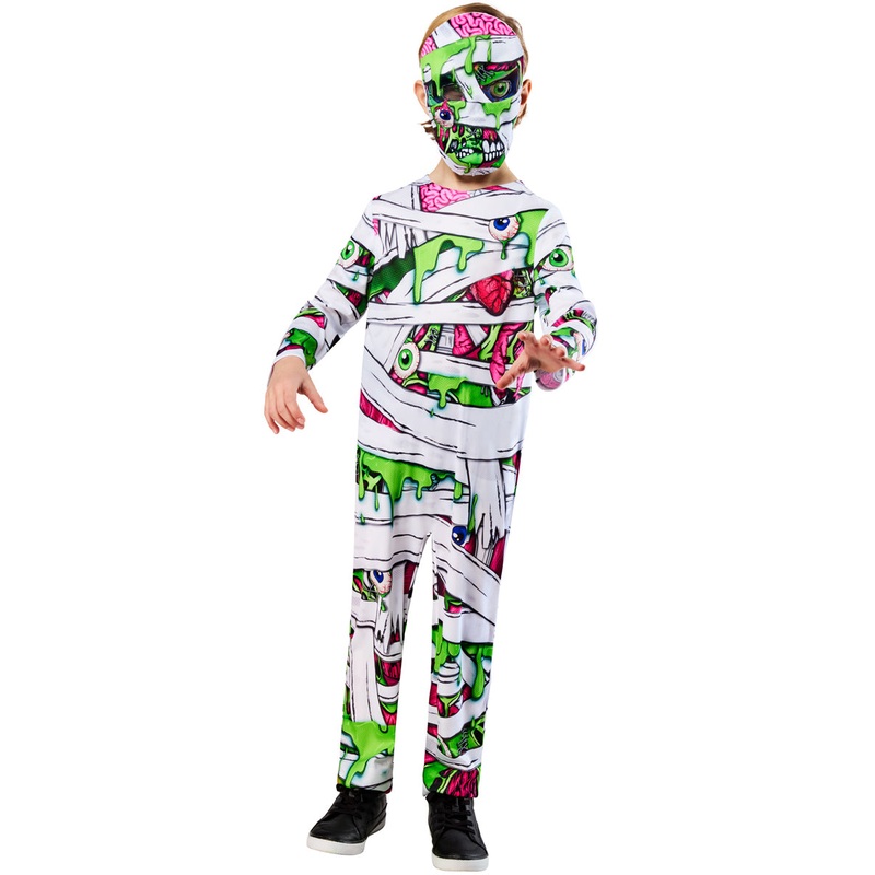 Wrapped Up Pop Art Boys Halloween Mummy Costume 5-6