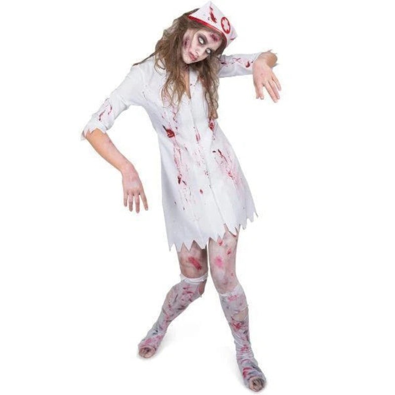 Zombie Womens Plus Size Night Nurse Halloween Costume XLarge