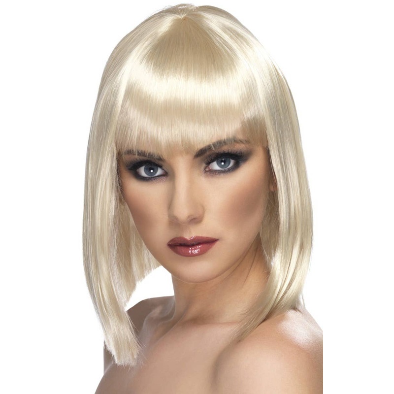 Glam Short Blonde Costume Wig