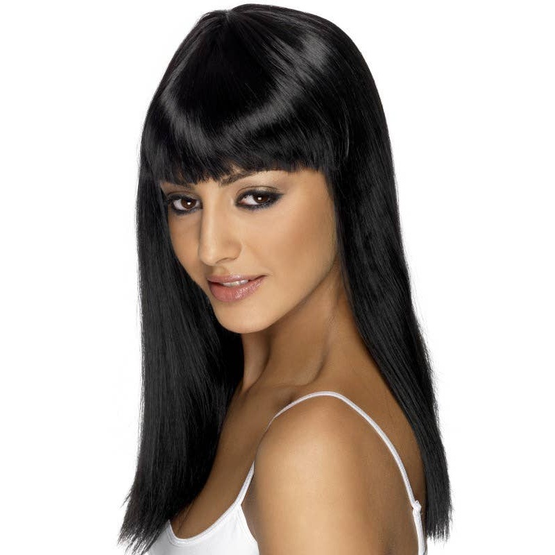 Glamourama Black Glamour Costume Wig