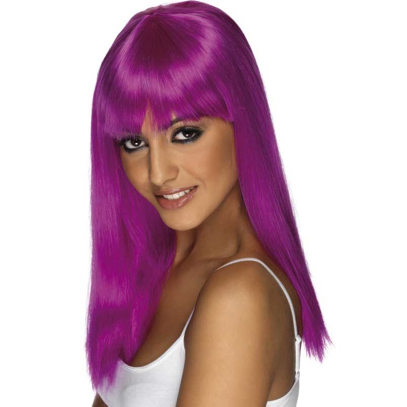 Glamourama Neon Purple Glamour Wig