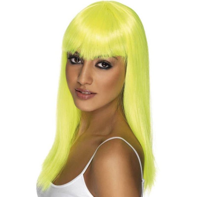 Glamourama Neon Yellow Glamour Wig