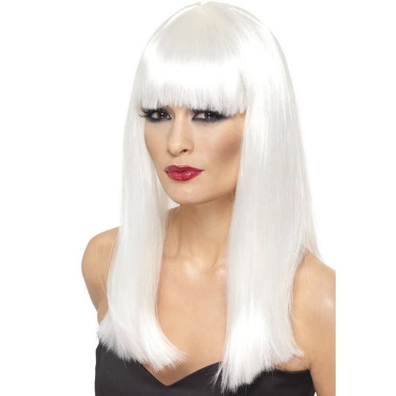 Glamourama White Glamour Costume Wig