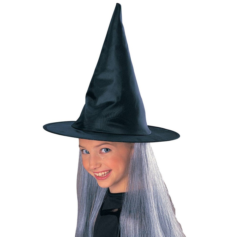 Wicked Witch Kids Costume Hat with Grey Hair