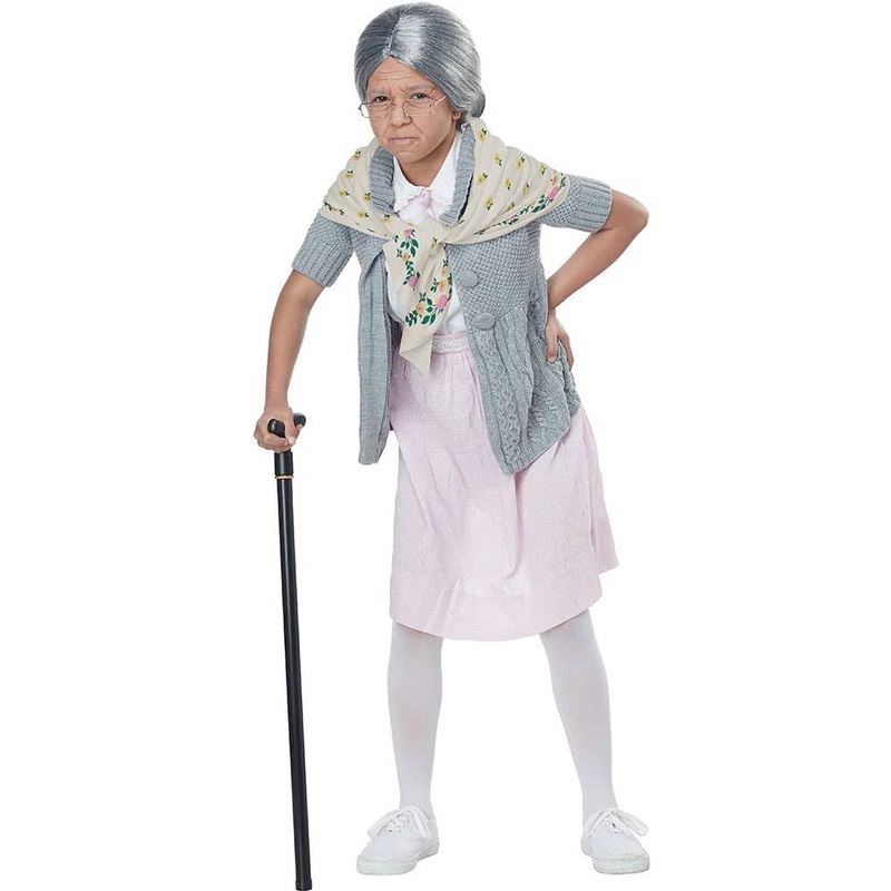 Babushka Girls Old Lady Costume Accessory Kit