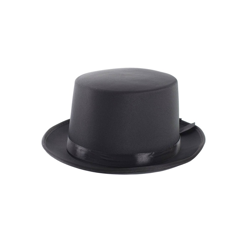 Gentleman’s Black Satin Costume Top Hat
