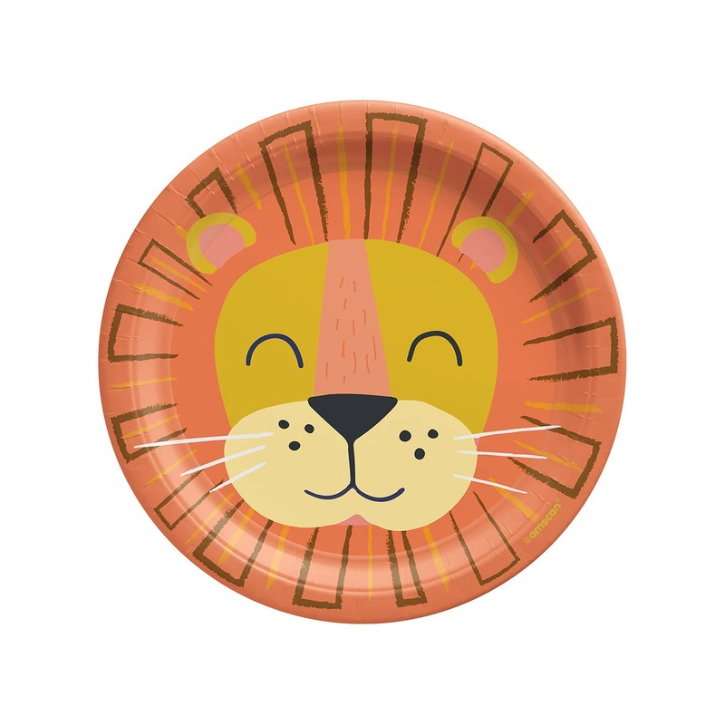 Lets Get Wild 8 Pack Small 17cm Paper Plates