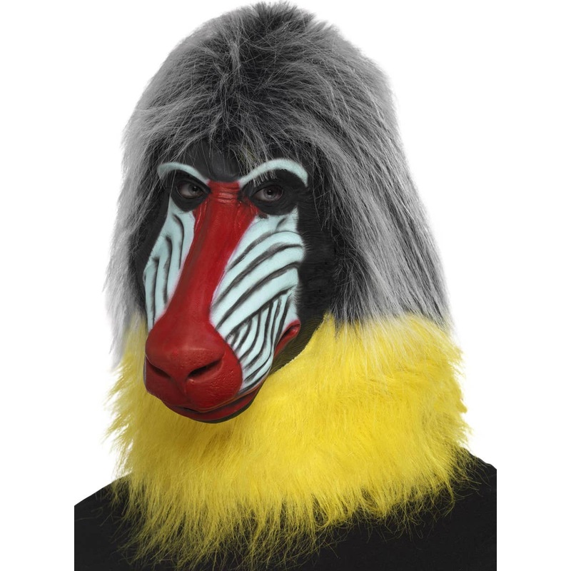 Baboon Full Head Latex Costume Mask