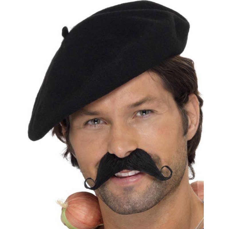 French Beret Hat in Black