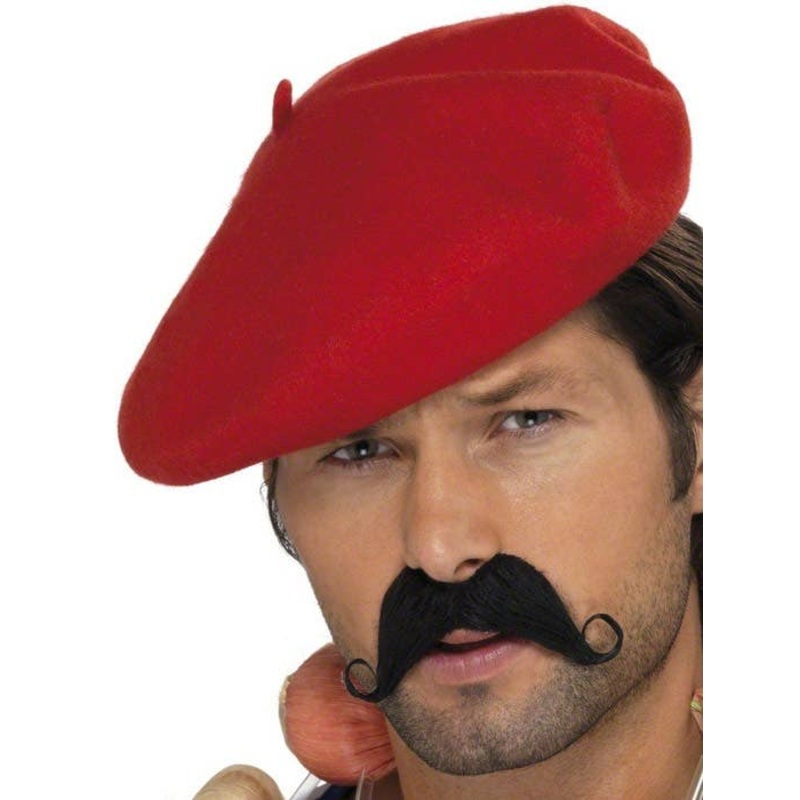 French Beret Hat in Red