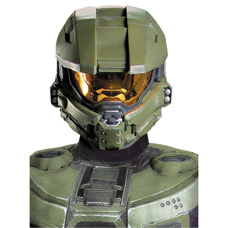 Halo Master Chief Adults Full Head Costume Helmet