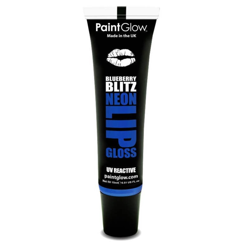 Flavoured Blue UV Lip Gloss – Blueberry Blitz