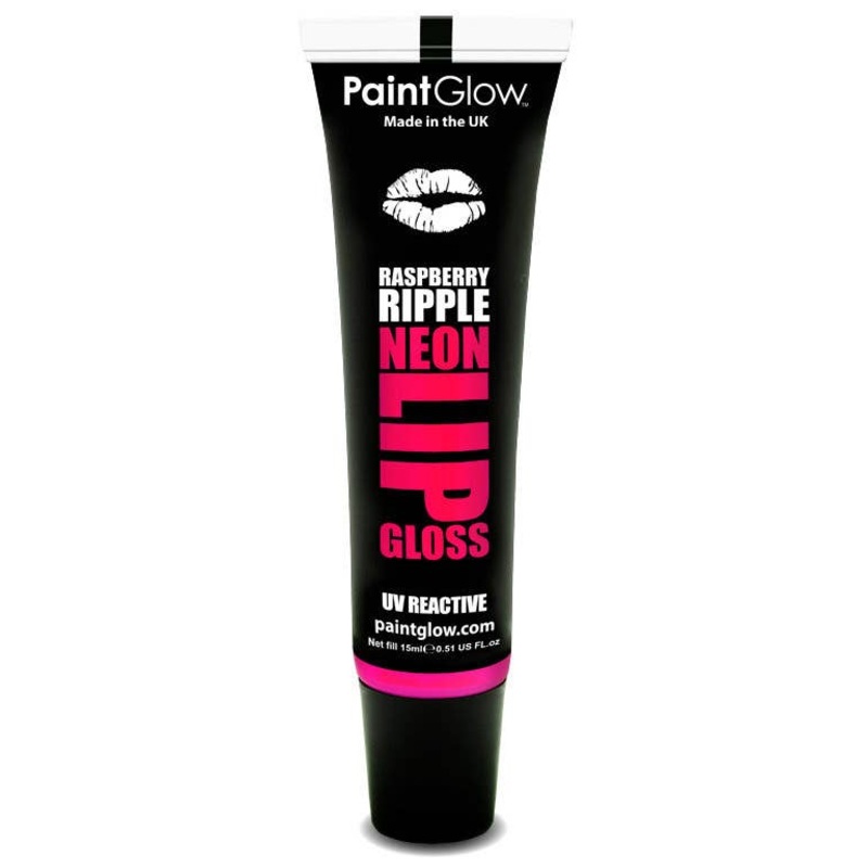 Flavoured Magenta UV Lip Gloss – Raspberry Ripple