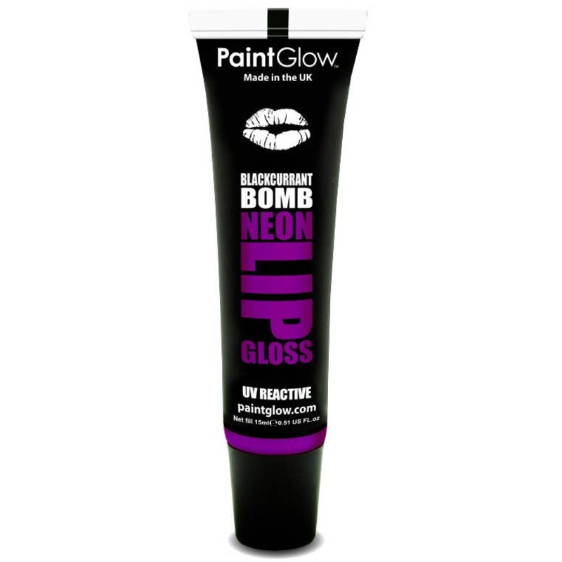 Flavoured Purple UV Lip Gloss – Blackcurrant Bomb