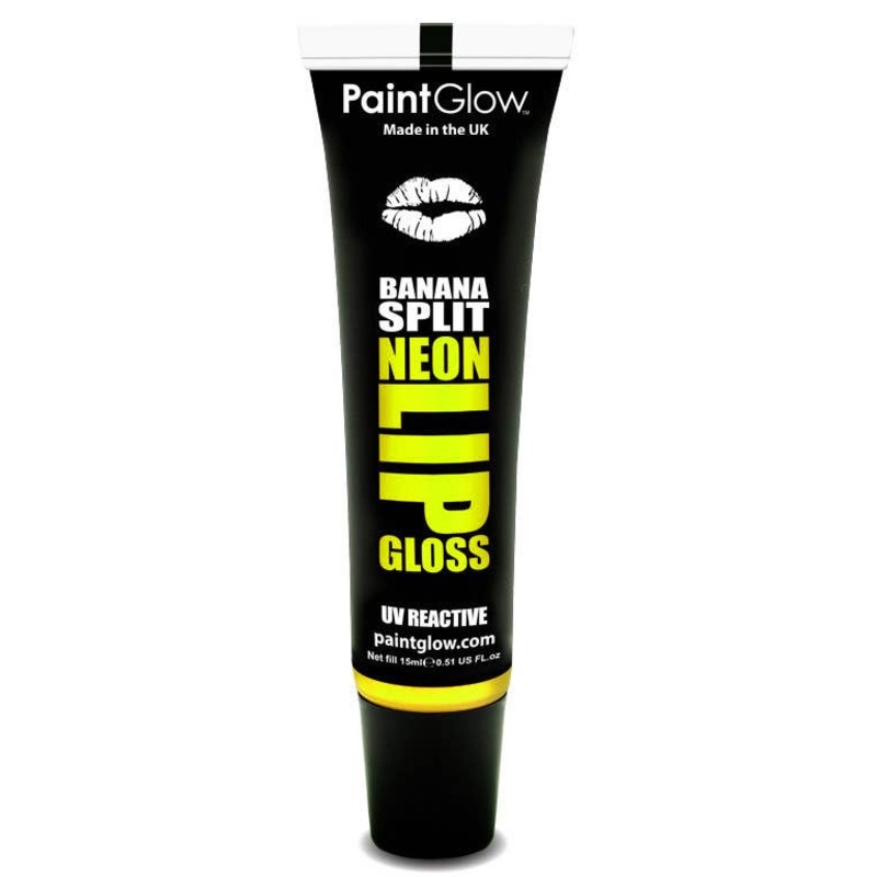 Flavoured Yellow UV Lip Gloss – Banana Split