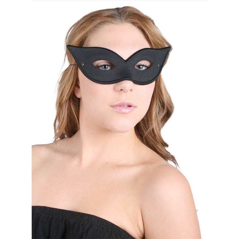 Flyaway Classic Black Adults Masquerade Mask