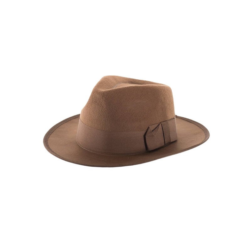 Feltex Adults Brown Fedora Hat