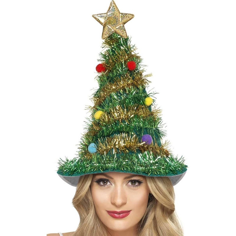 Festive Christmas Tree Adults Costume Hat