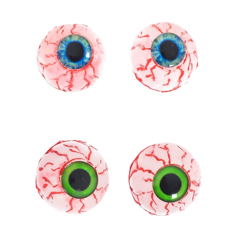 2 Pairs of Bloodshot Fake Eyeballs Halloween Decorations