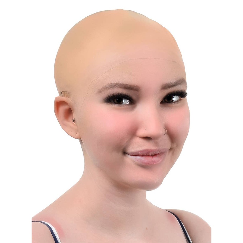 Deluxe Fair Skin Colour Latex Bald Cap
