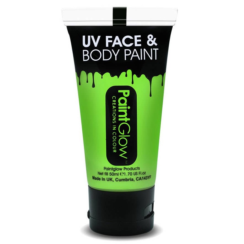 Face and Body Neon Green UV Reactive Cream Makeup – 50ml