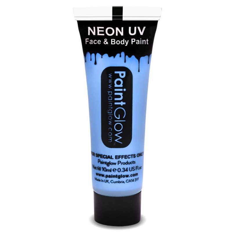Face and Body UV Reactive Cream Makeup – Baby Blue