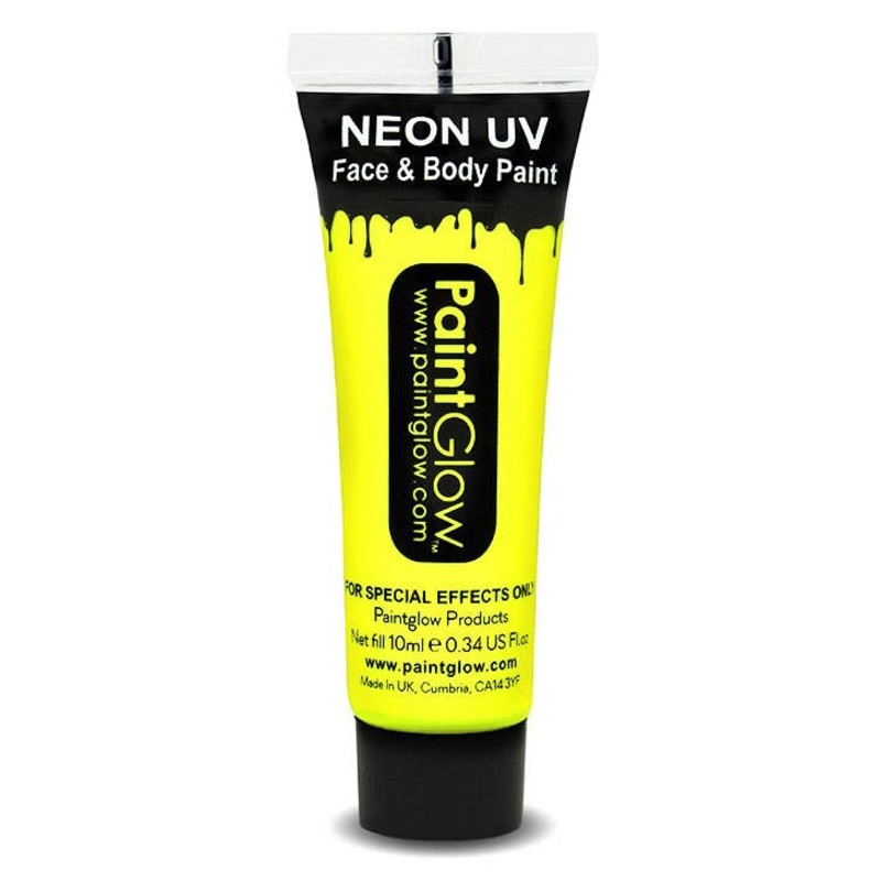 Face and Body UV Reactive Cream Makeup – Neon Yellow