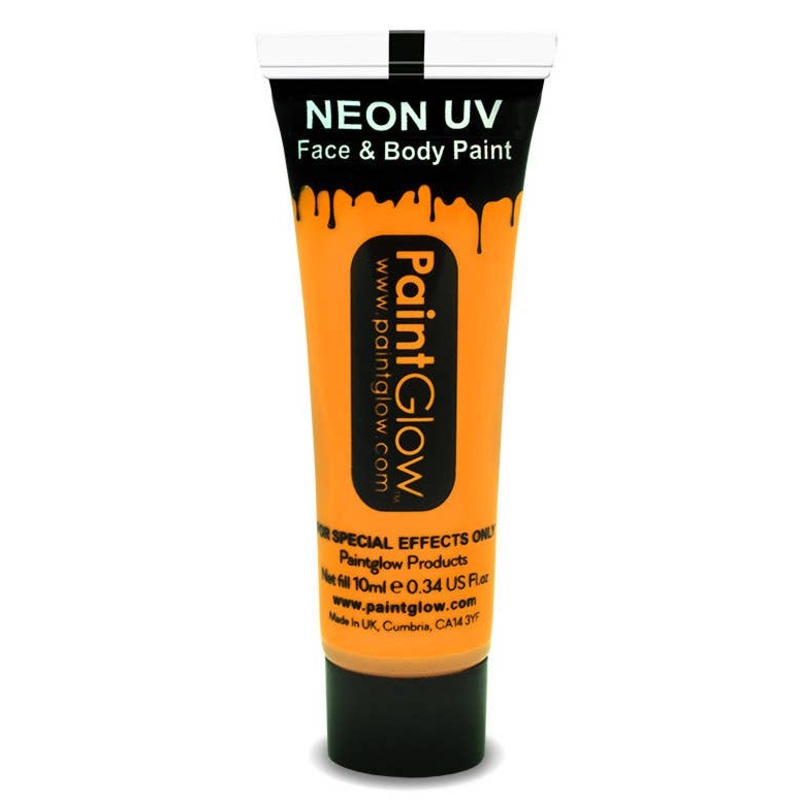 Face and Body UV Reactive Cream Makeup – Sun Orange