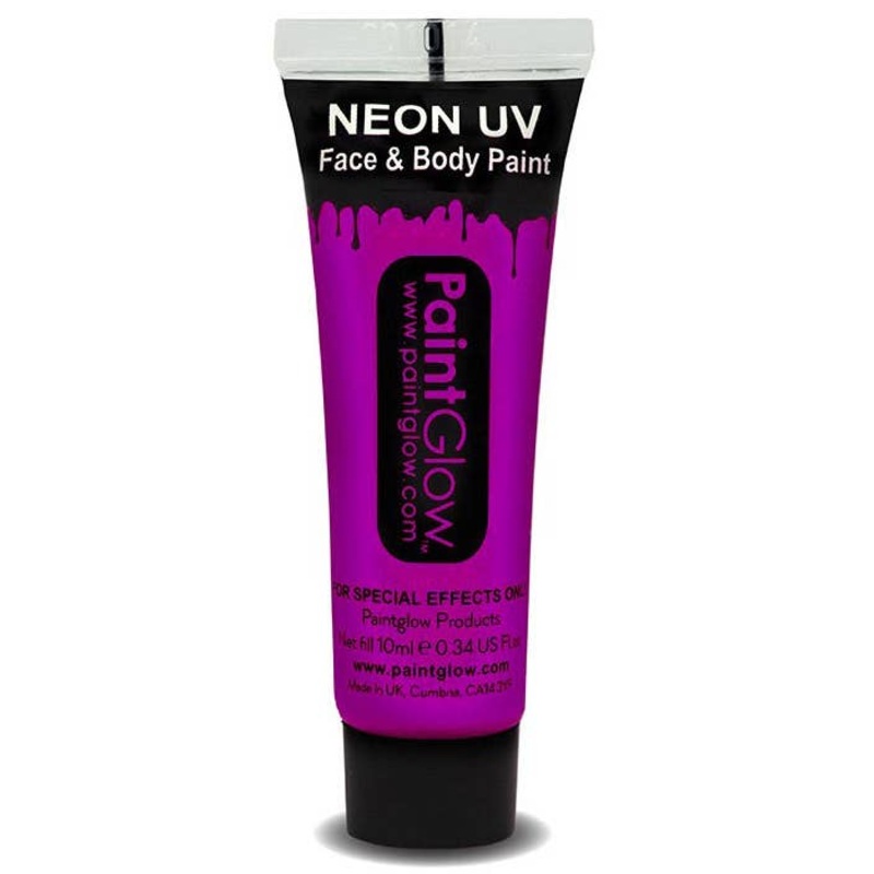 Face and Body UV Reactive Cream Makeup – Violet