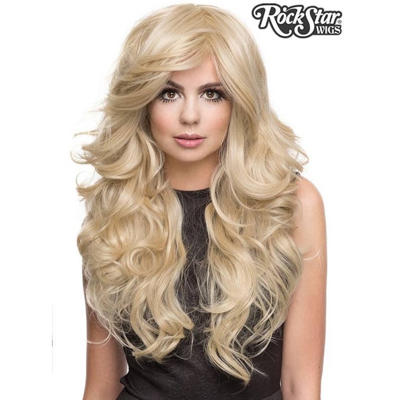 Farrah Blonde Bombshell Womens Deluxe Fashion Wig