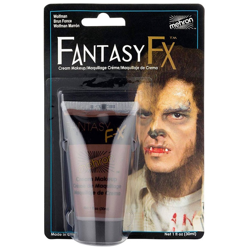 Mehron Fantasy FX Dark Brown Cream Costume Makeup
