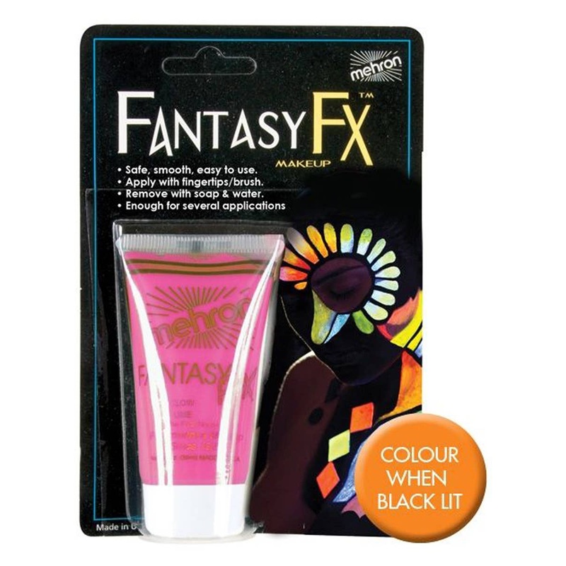Mehron Fantasy FX Fluro Pink Black Light Makeup