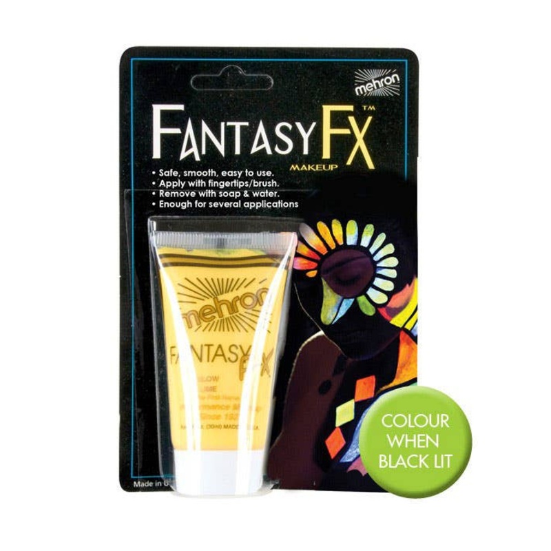 Mehron Fantasy FX Fluro Yellow Black Light Makeup