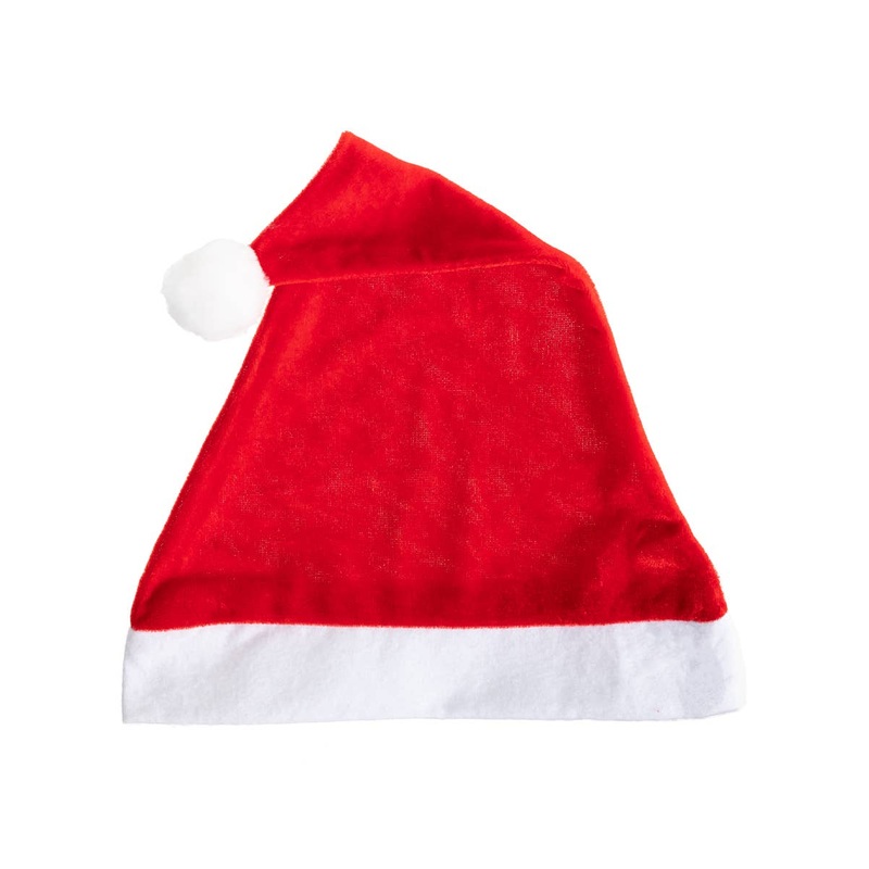 Soft Red and White Father Christmas Santa Hat