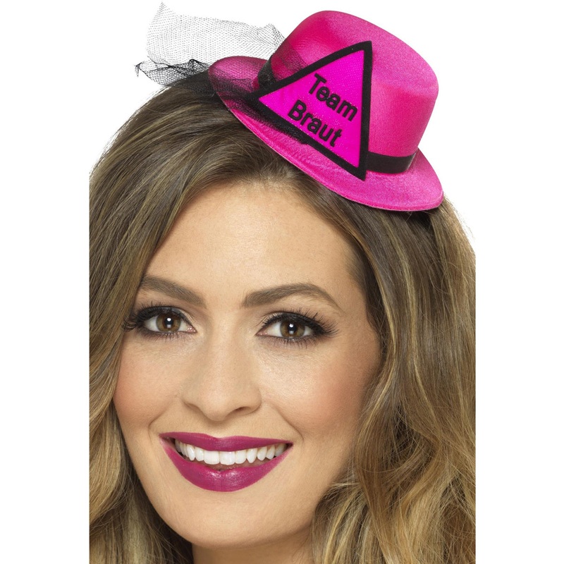 German Team Braut Pink Hens Night Mini Top Hat