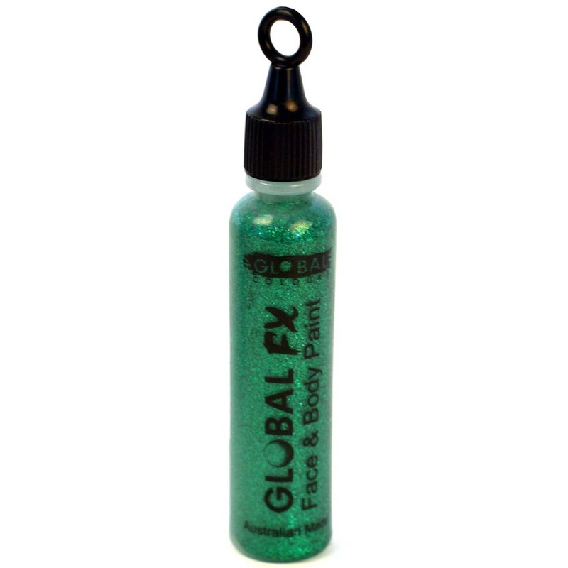 Emerald Green Face and Body Glitter Applicator Tube